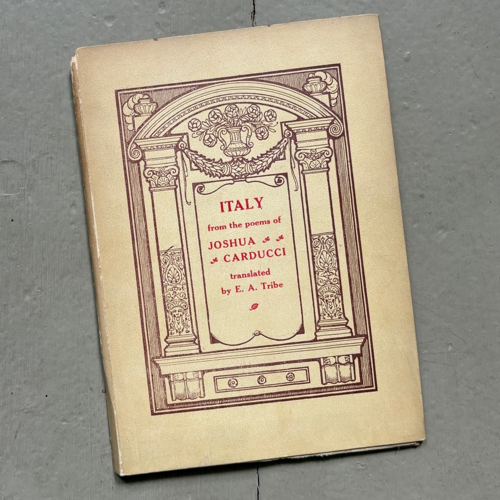 1912 Italy from the Poems of Joshua Carducci Florence Italian Calendar Almanack